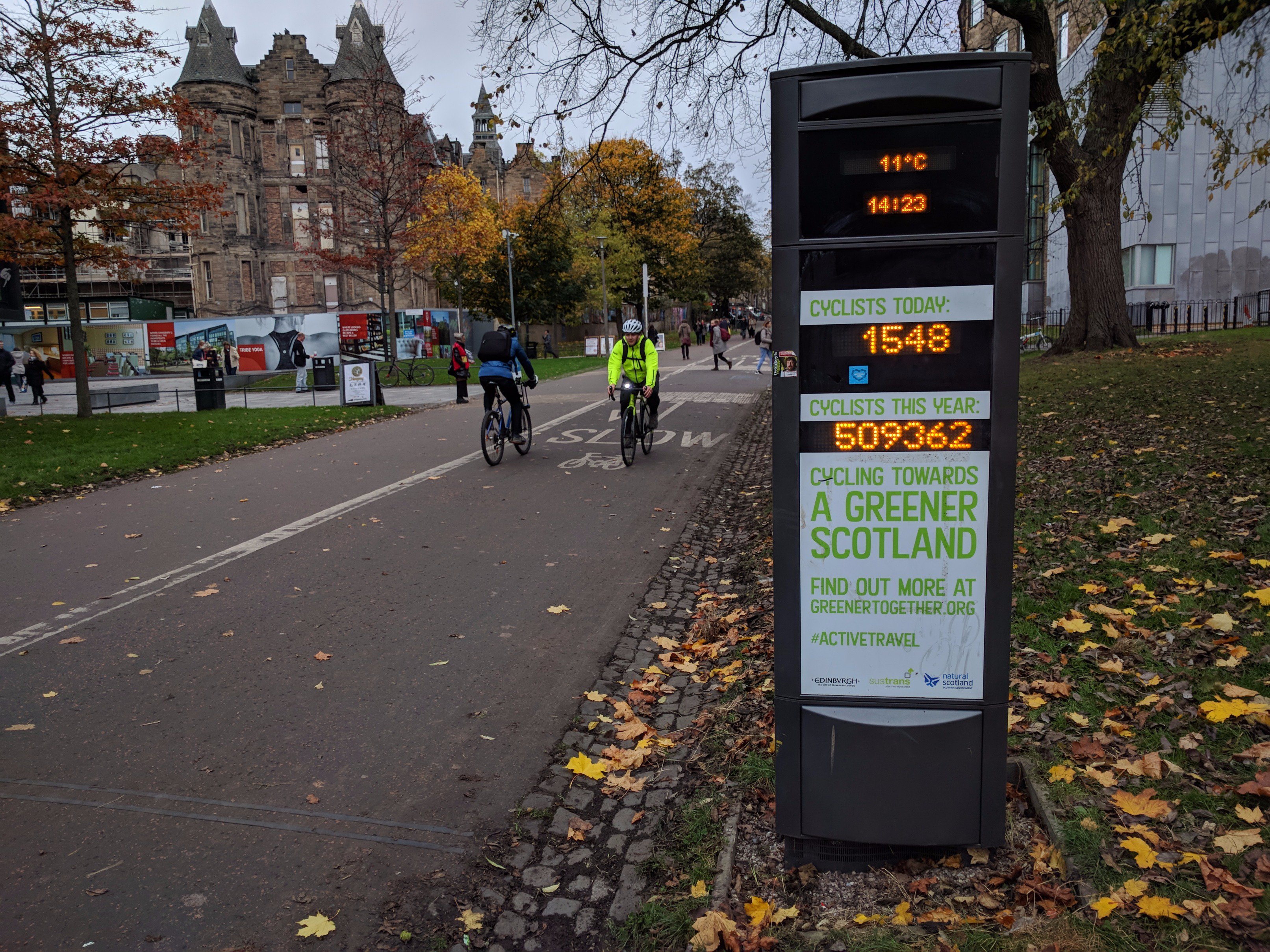 Photo from \@SustransScot on Twitter, 2017