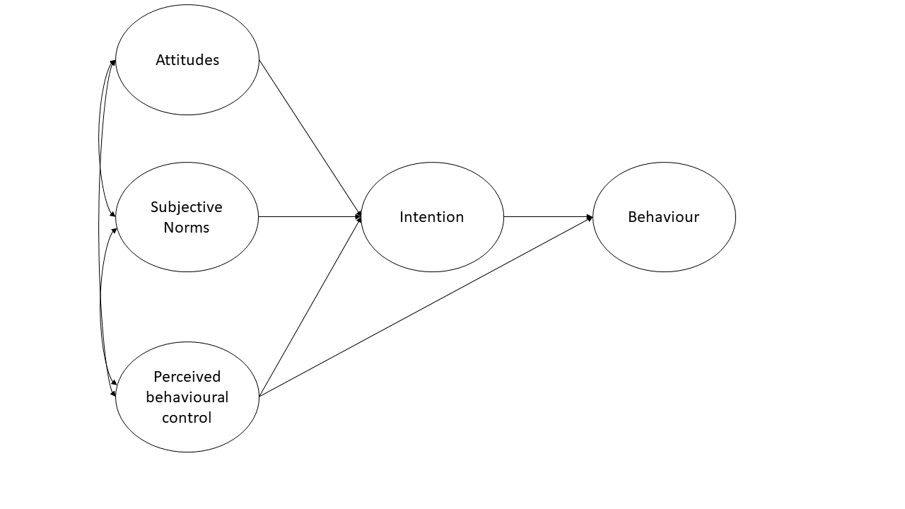 Theory of planned behaviour (latent variables only)